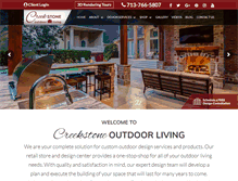 Tablet Screenshot of creekstoneoutdoors.com